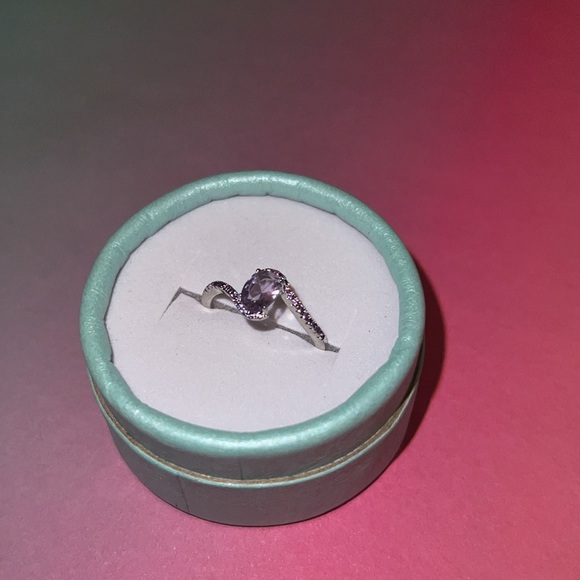 RBP 2151 Too Darling Lab Created light Amethyst size 8 - Picture 5 of 7